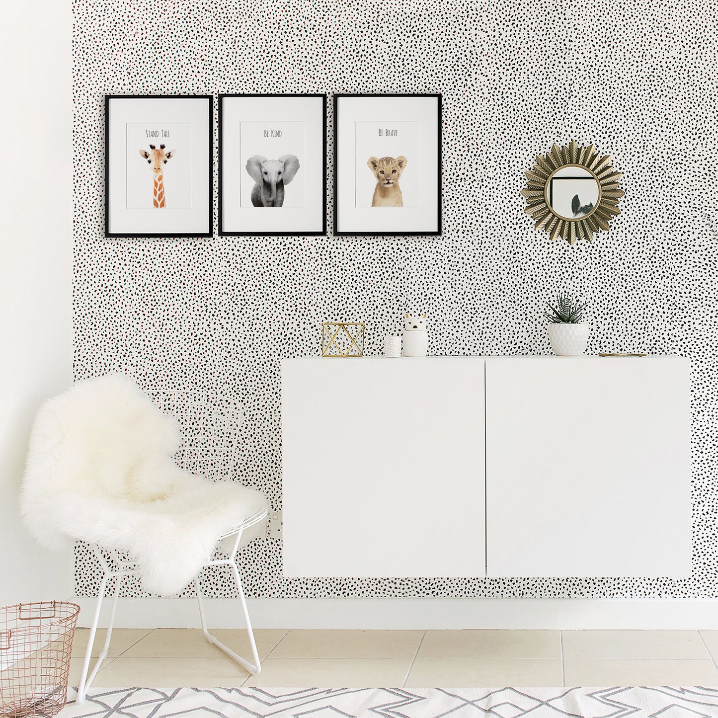 Safari Art Prints with Positive Affirmations - Set of 3