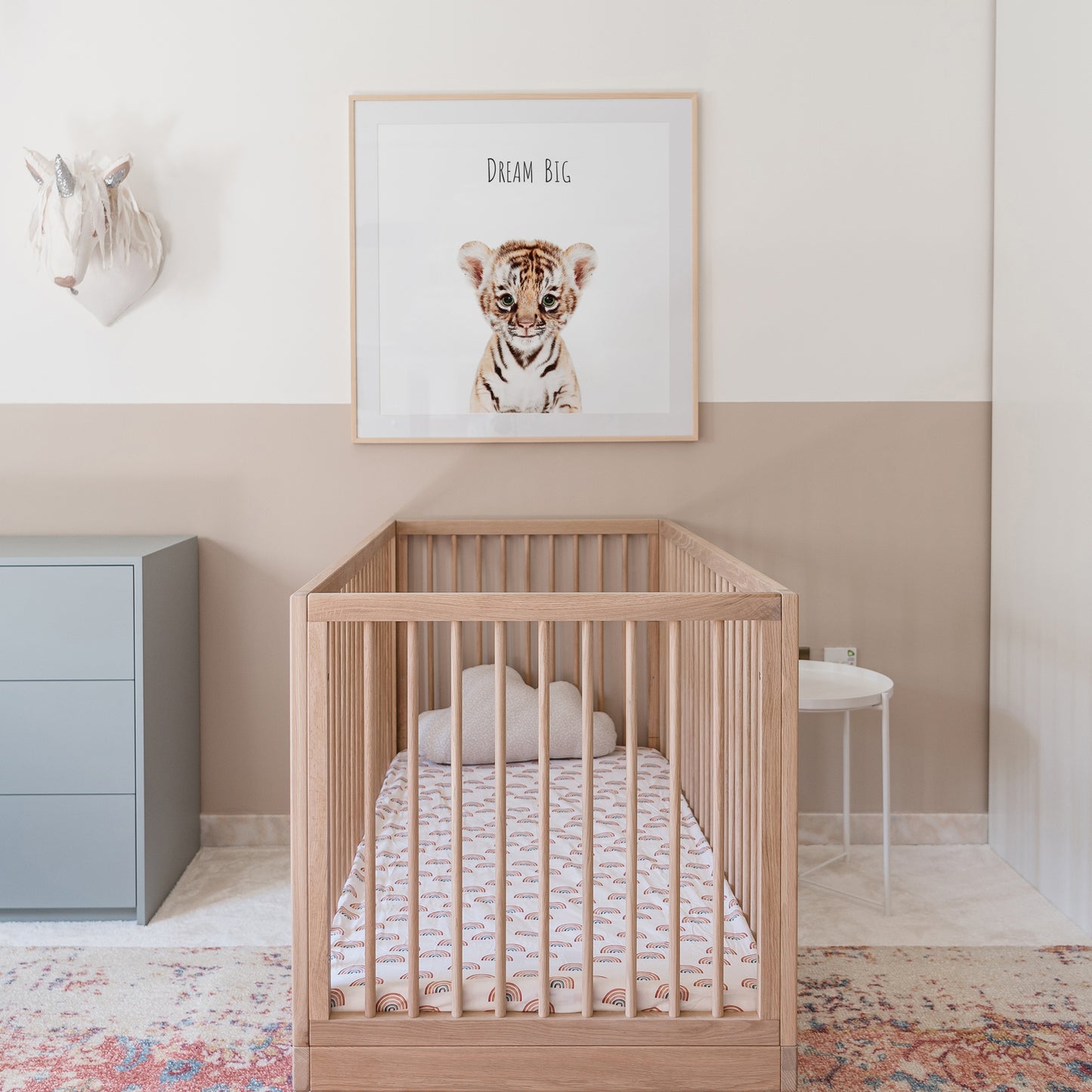 tiger dream big inspirational nursery wall art