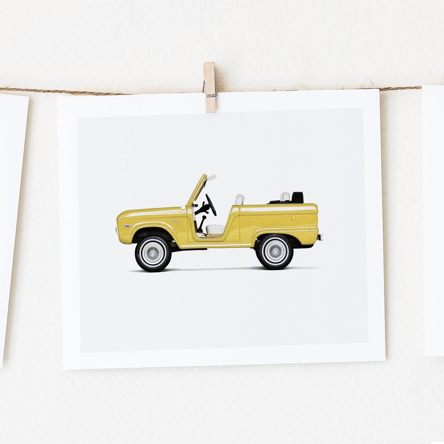Vintage car Nursery Wall Decor for Boys and Girls