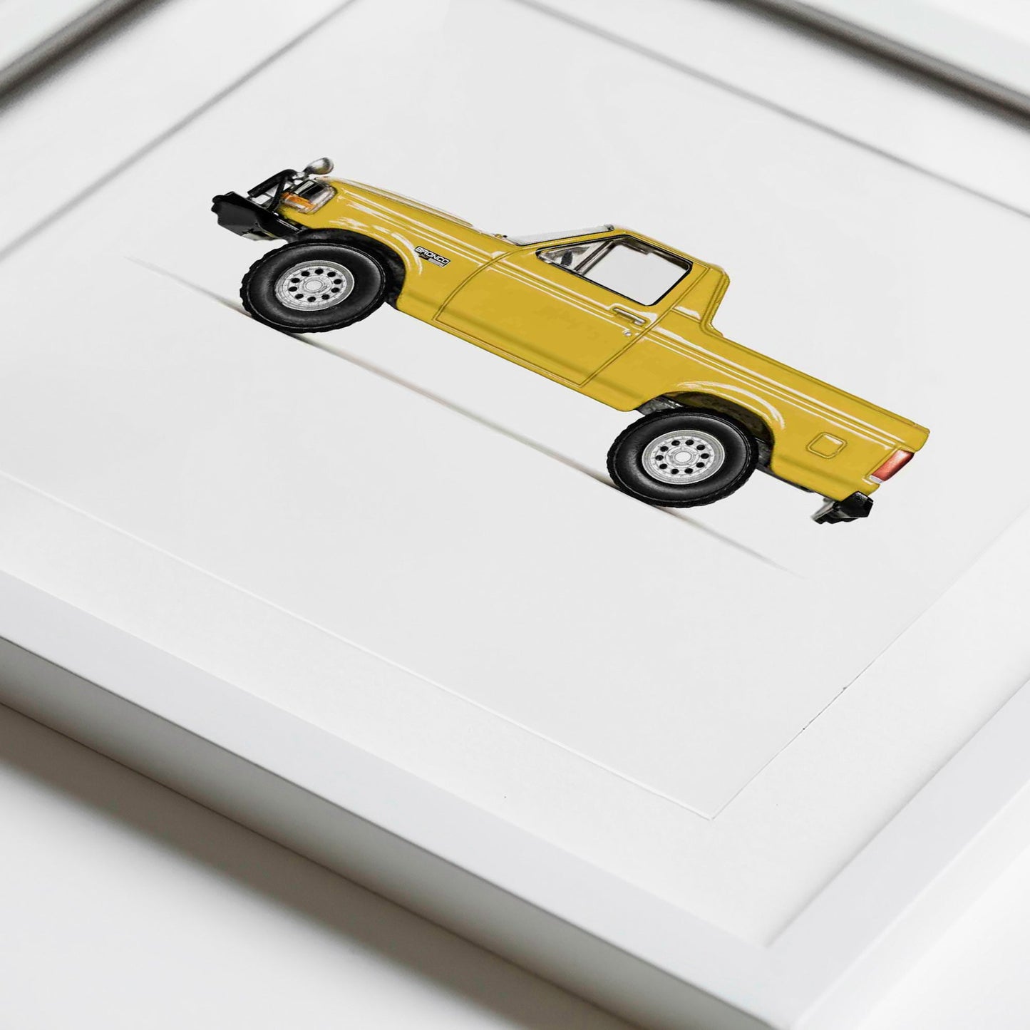 Yellow Pickup Truck nursery Wall Art