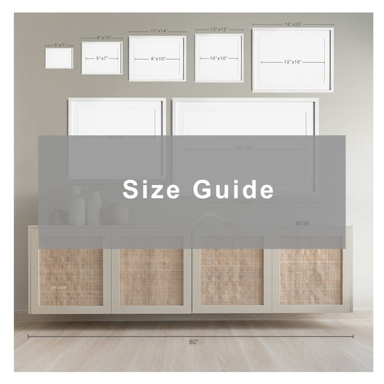 wall art size guide chart 