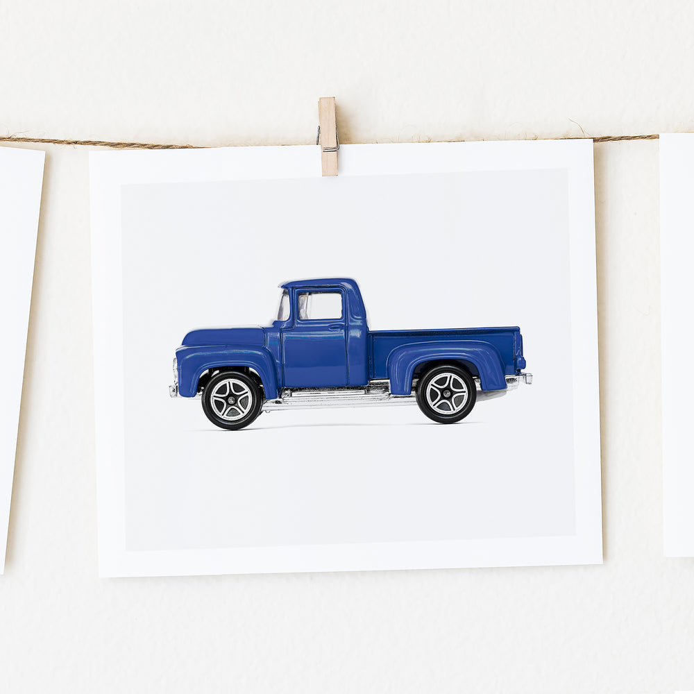 
                      
                        Vintage Old Blue Pickup Truck Nursery Print
                      
                    