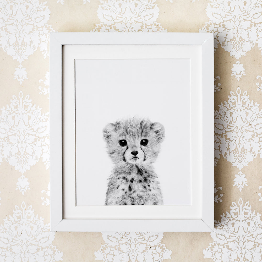 
                      
                        Black and White Cheetah Wall Art for nursery
                      
                    