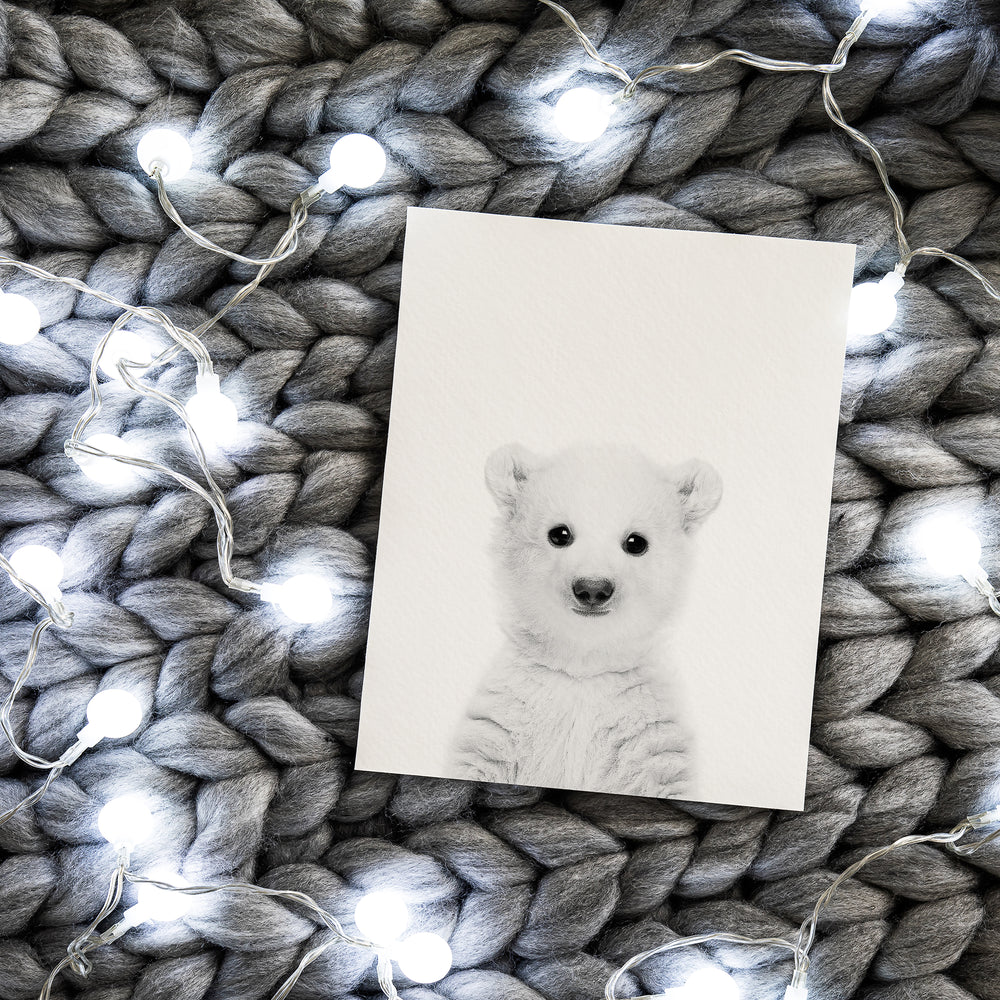 
                      
                        Black and White Polar Bear Wall Art for nursery 
                      
                    