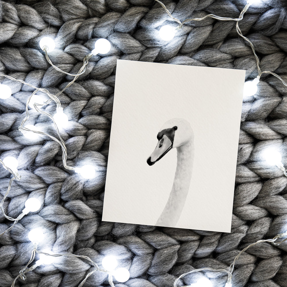 
                      
                        Black and White Swan Wall Art for nursery 
                      
                    