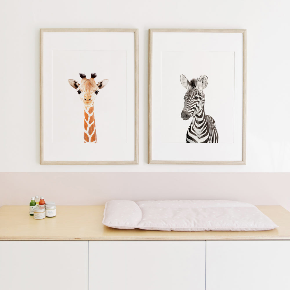 Baby Giraffe Wall Art Print