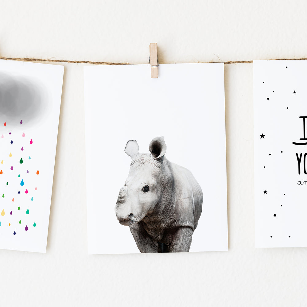 
                      
                        Baby Rhino Wall Art Print
                      
                    