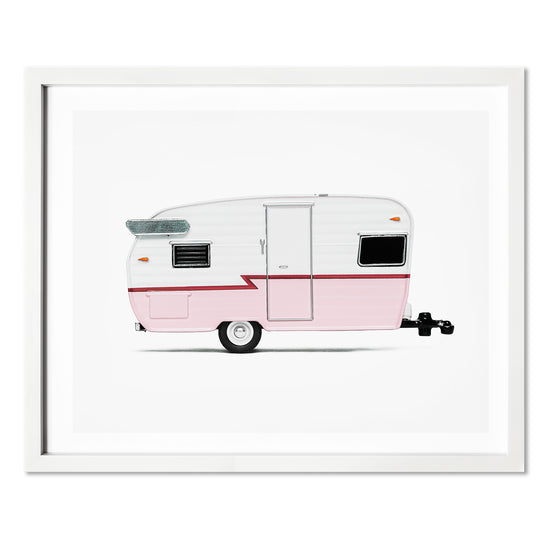 Load image into Gallery viewer, Pink Camper Nursery Car Prints for Boys
