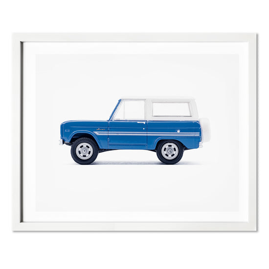 blue car art print for boys room