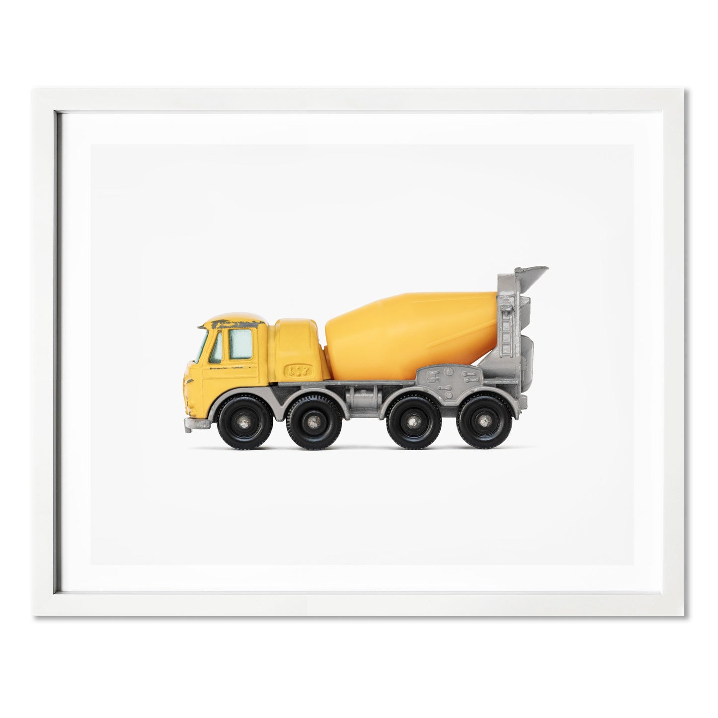 Yellow Cement Mixer art print