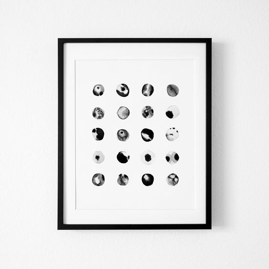 Load image into Gallery viewer, Dots in Black print
