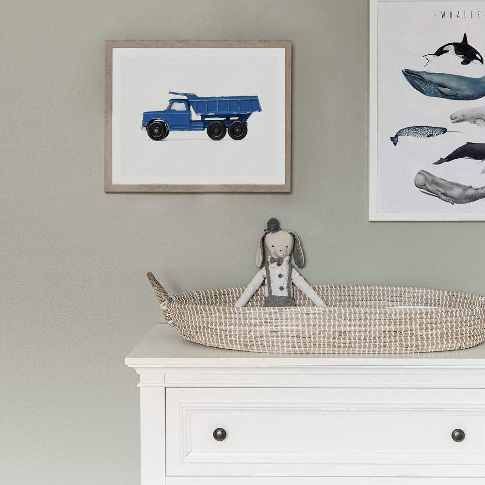 
                      
                        Blue Dump Truck Art Print
                      
                    