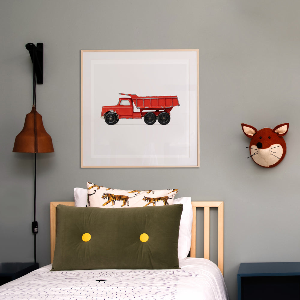 
                      
                        Red Dump Truck art print
                      
                    