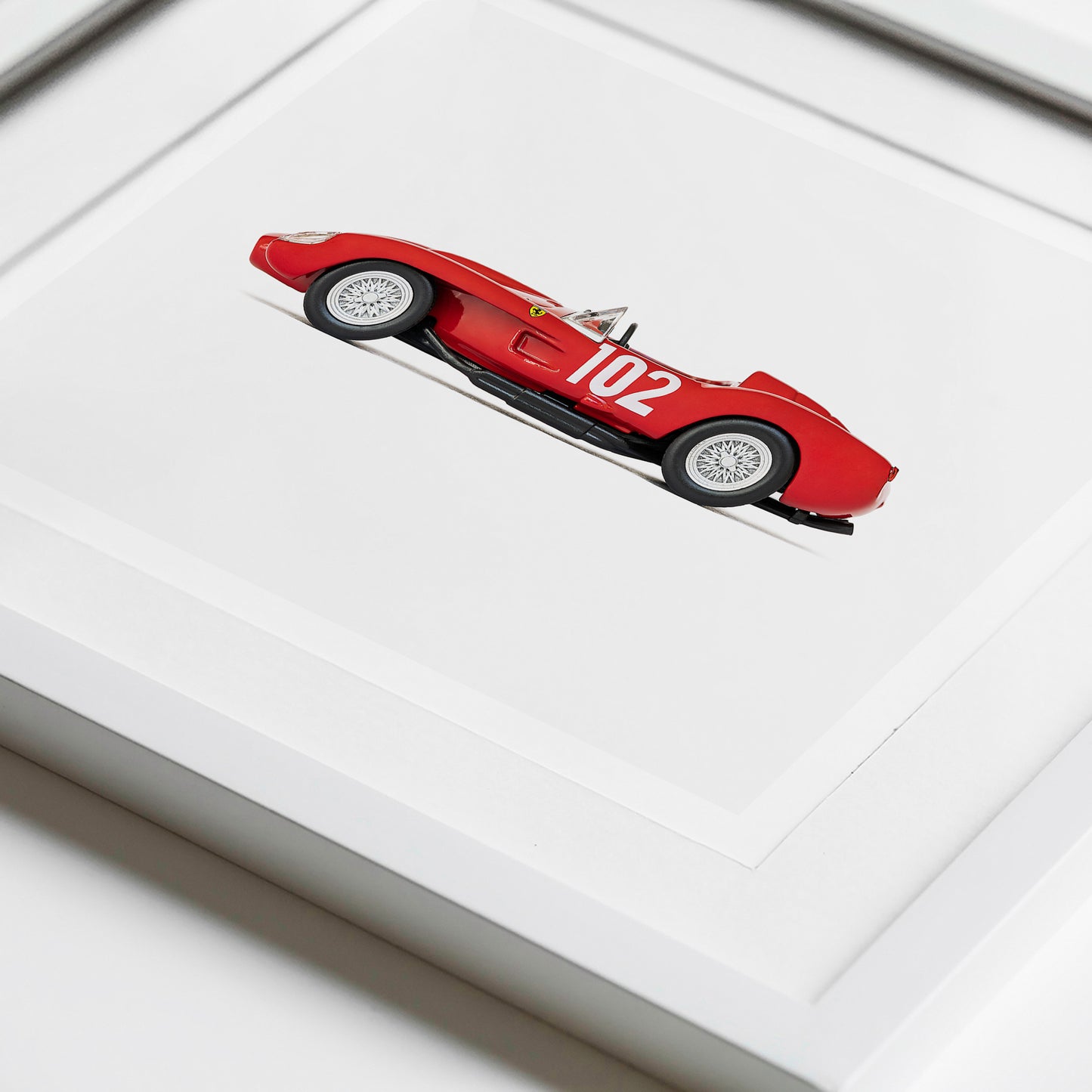 Red Race Car Art nursery Print for boys