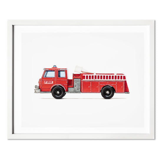 Red fire truck print 