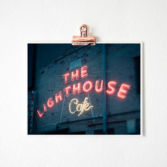 La La Land The Lighthouse Cafe Fine Art Print