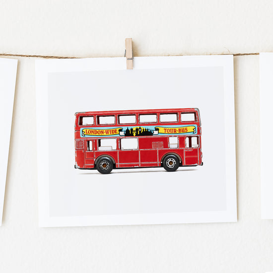 Red London Bus art print