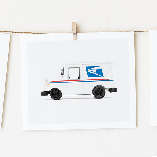 Load image into Gallery viewer, post office truck art print
