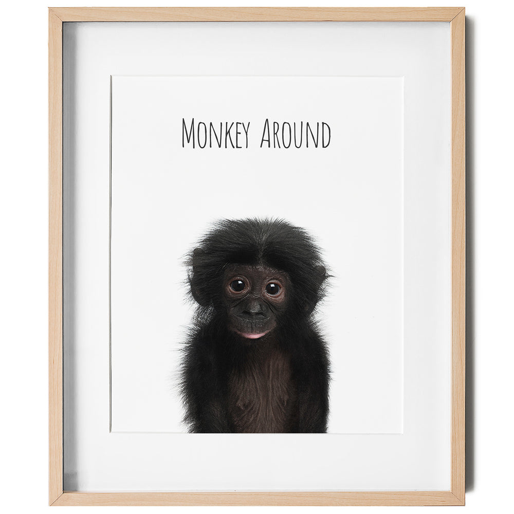 Monkey Around Inspirational Nursery Wall Art