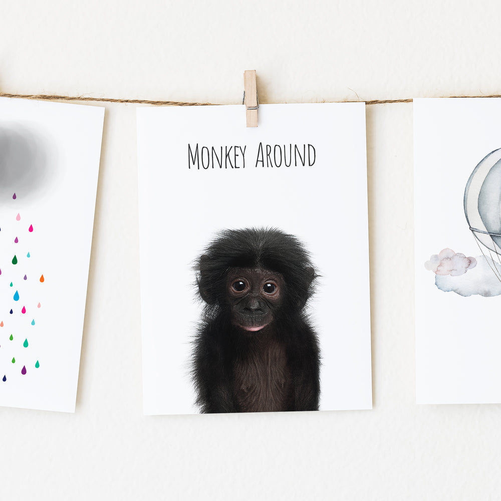 
                      
                        Monkey Around Inspirational Nursery Wall Art
                      
                    