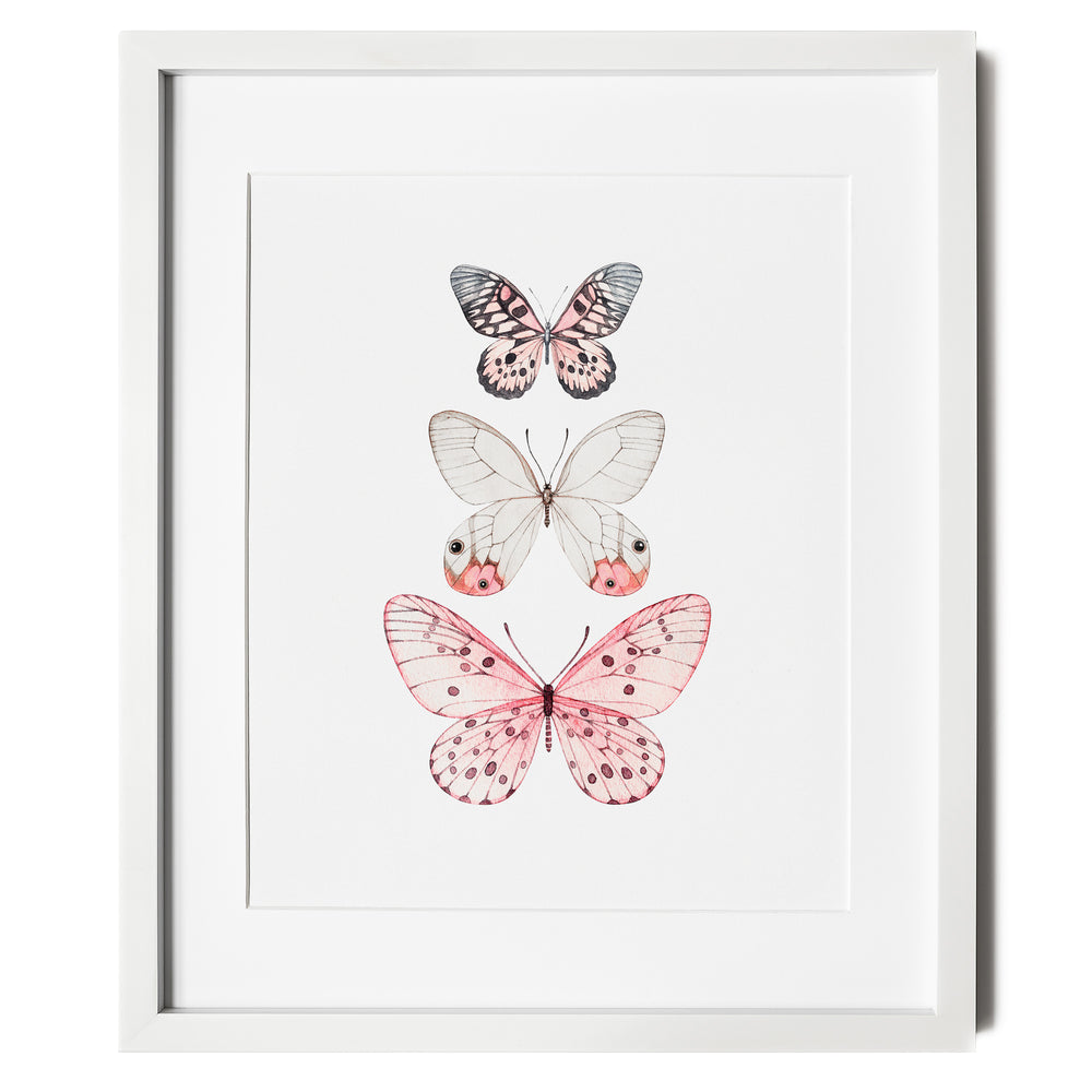 Pink Butterfly Wall Art