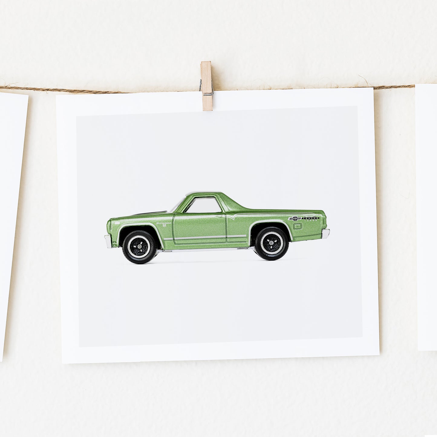 pickup truck art print for boys' nursery