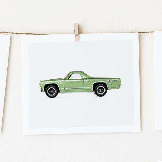 Load image into Gallery viewer, pickup truck art print for boys&amp;#39; nursery
