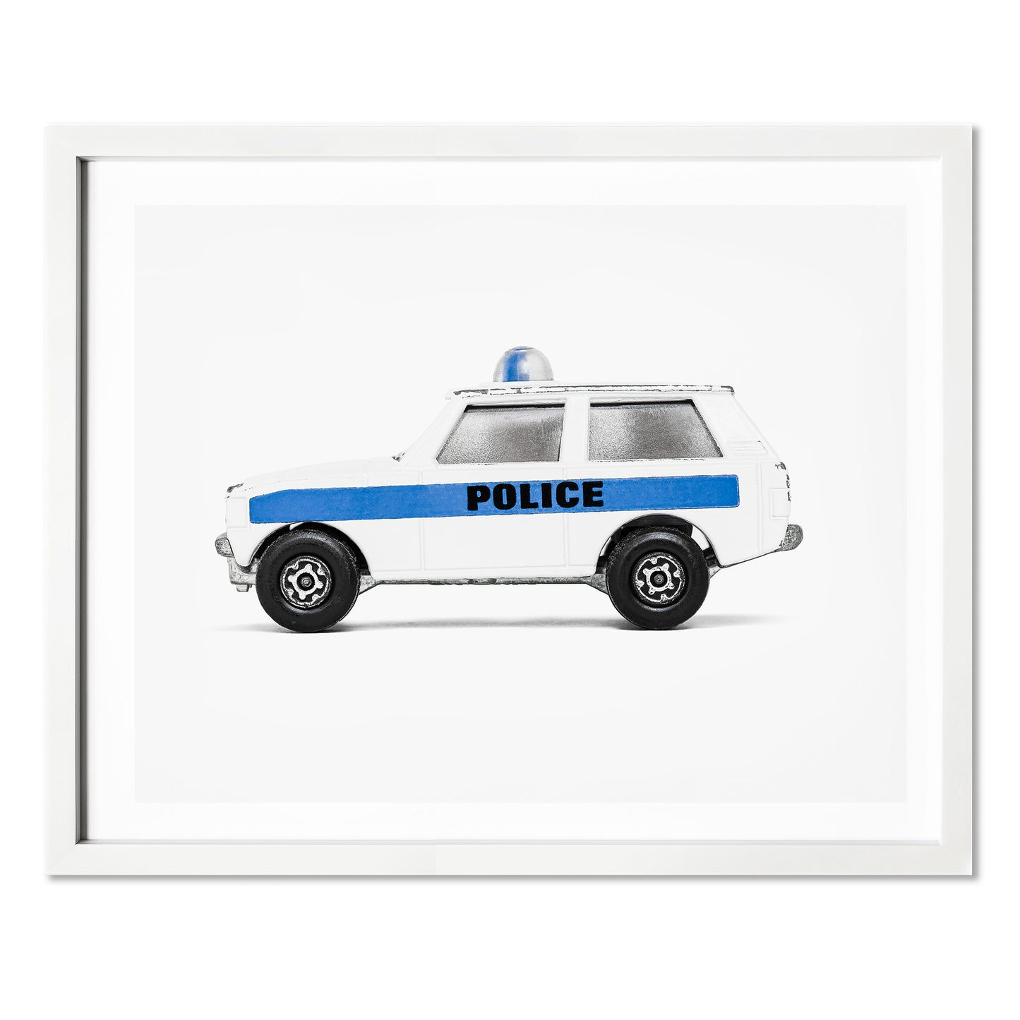 Vintage Police Car art Print