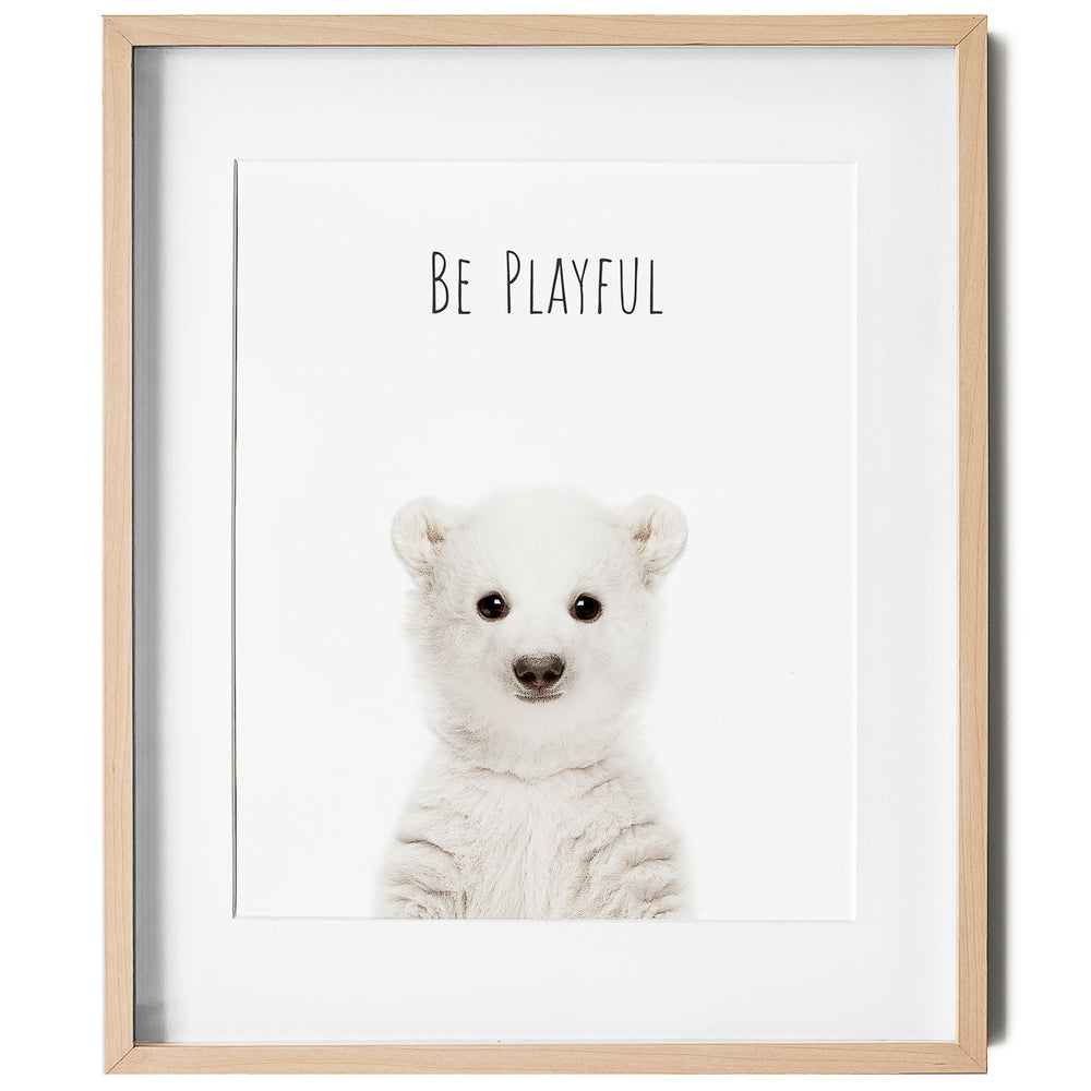 
                      
                        Polar Bear Be Playful - Positive Affirmations Wall Art for Kids
                      
                    