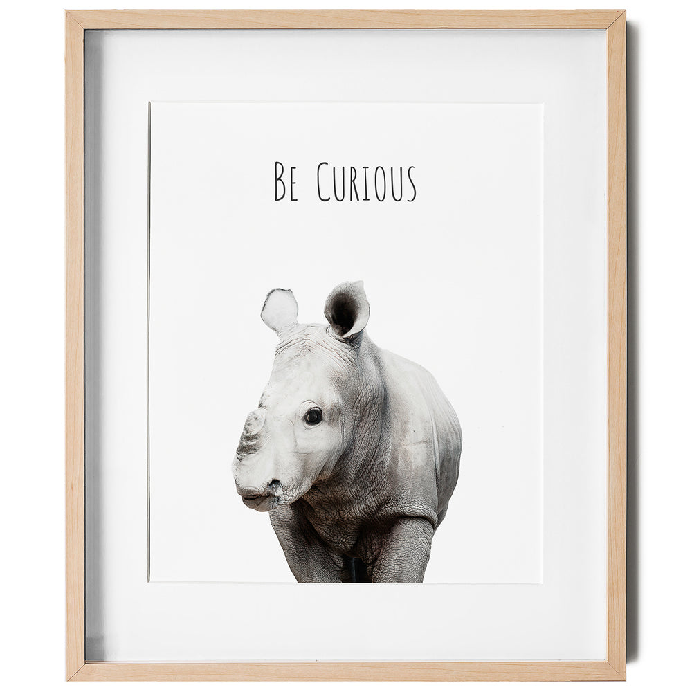 
                      
                        Rhino Be Curious Inspirational Nursery Wall Art
                      
                    