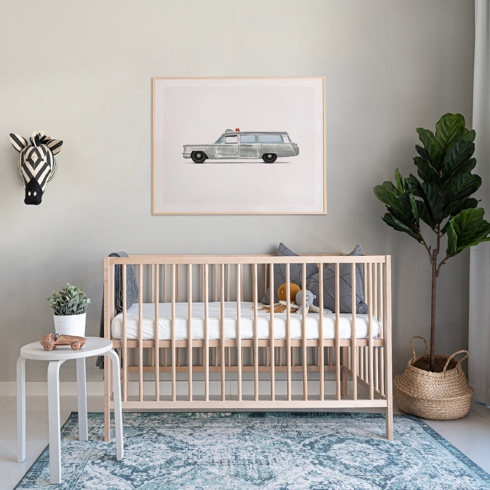 ambulance nursery art print