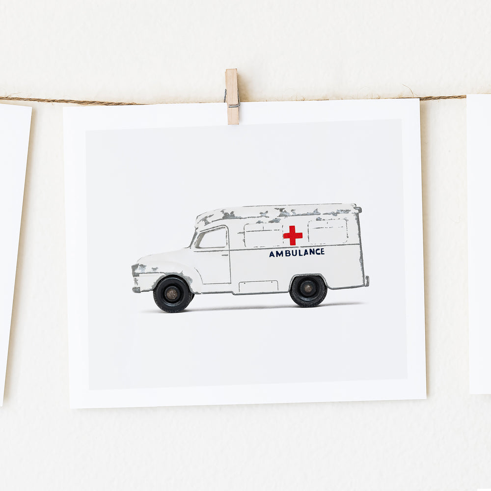 
                      
                        Ambulance art print boys nursery
                      
                    