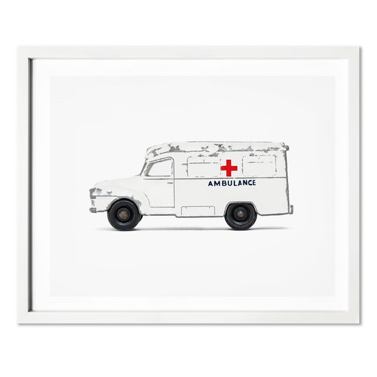 Ambulance art print boys nursery