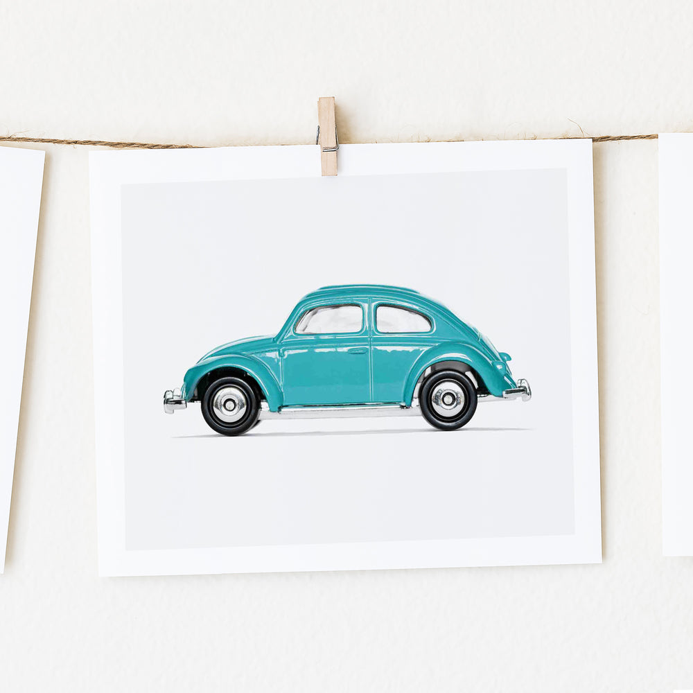 
                      
                        Boys' Nursery wall decor Volkswagen Beetle Art 
                      
                    