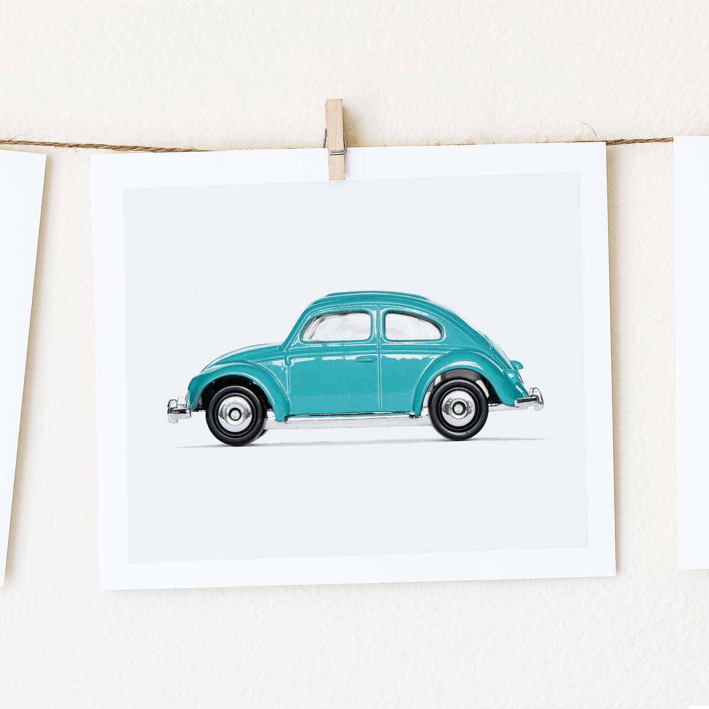 Boys' Nursery wall decor Volkswagen Beetle Art 