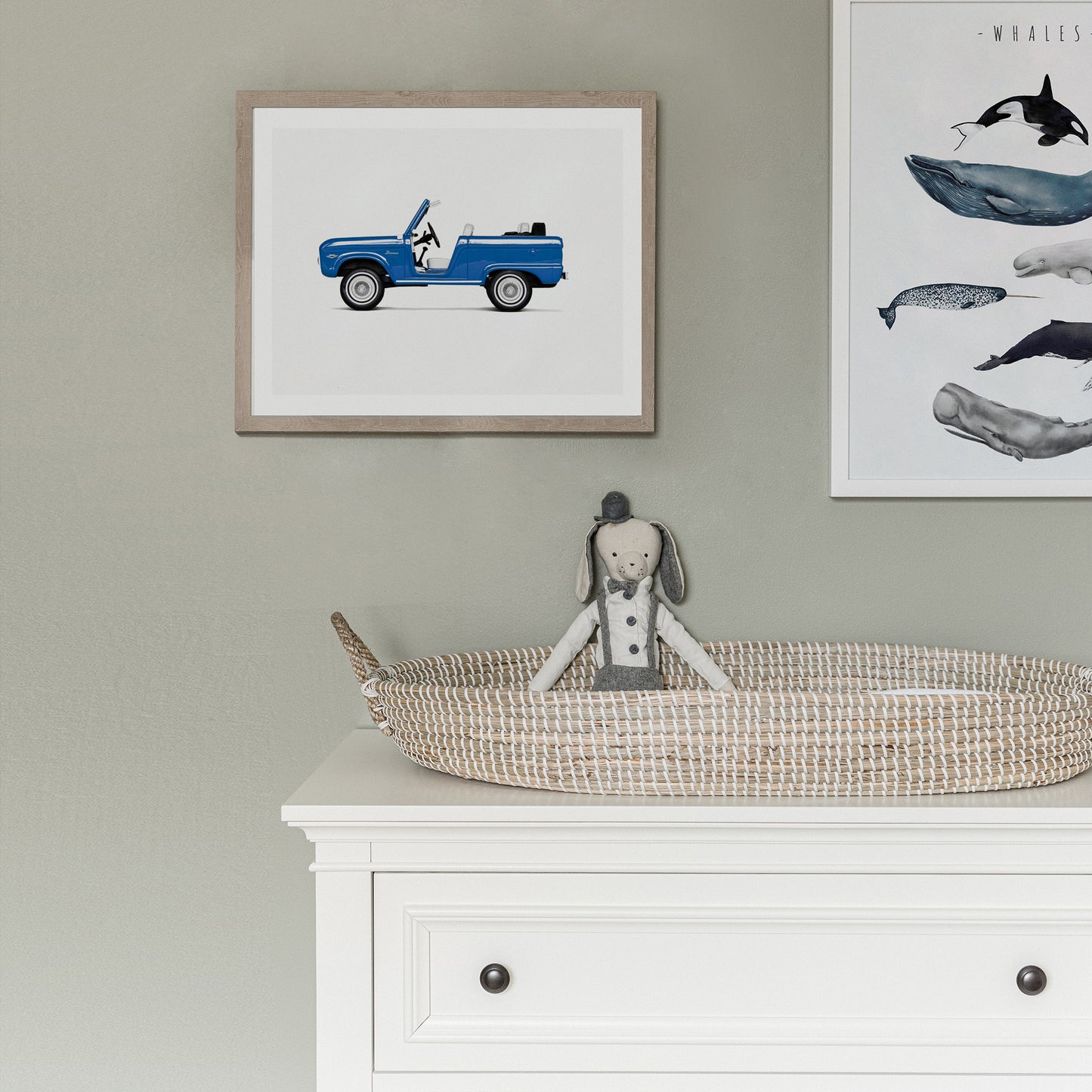 Vintage Car Nursery Prints for Boys Room