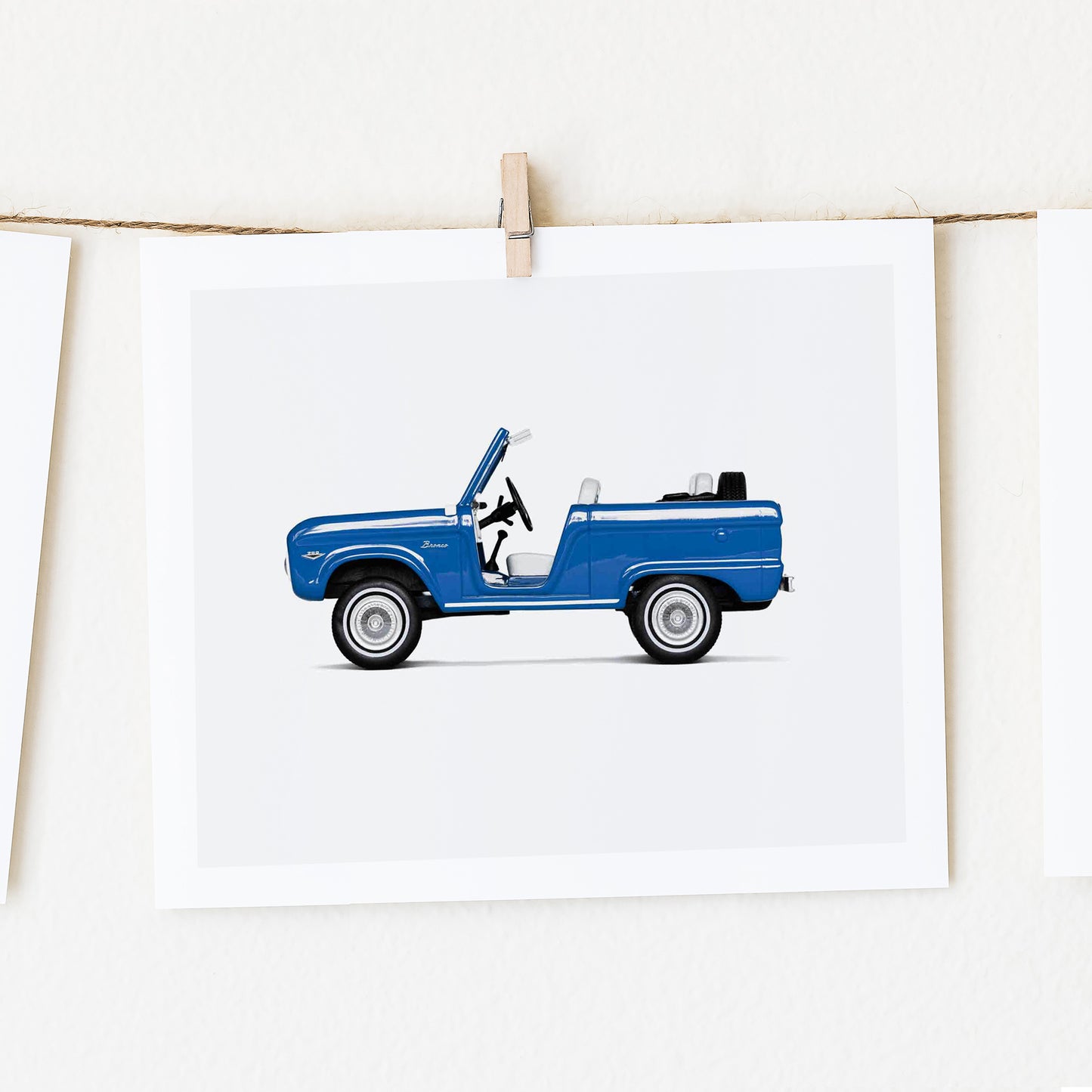 Vintage Car Nursery Prints for Boys Room