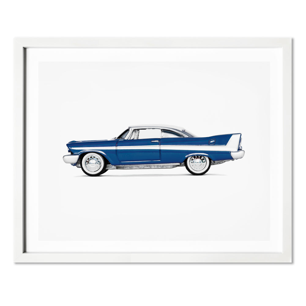 vintage blue car nursery wall decor for boys