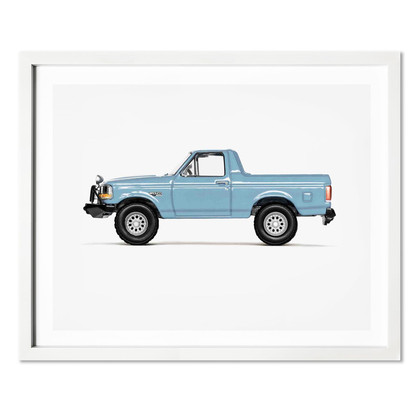 Blue Pickup Truck Nursery Car Print for Boys