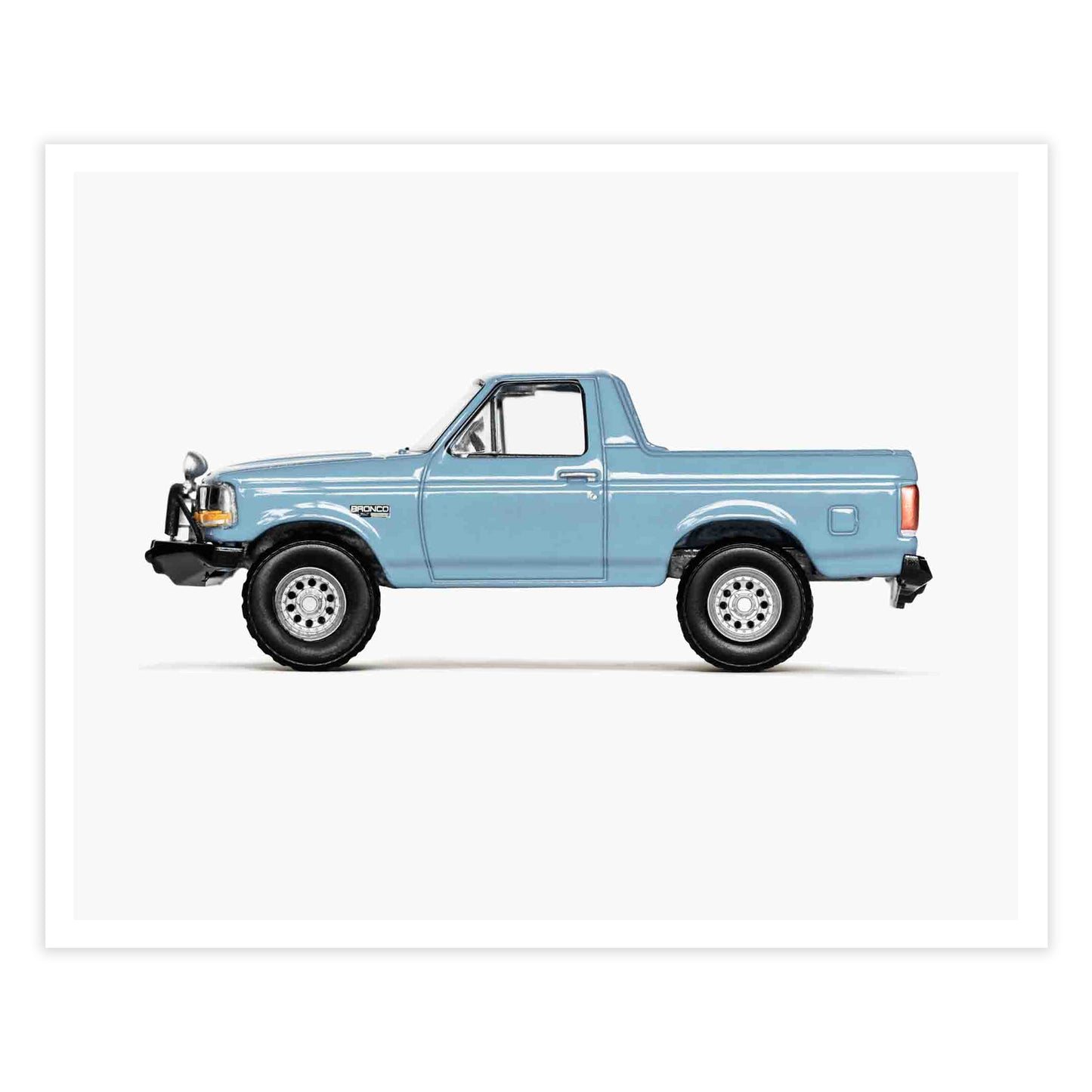 Blue Pickup Truck Nursery Car Print for Boys