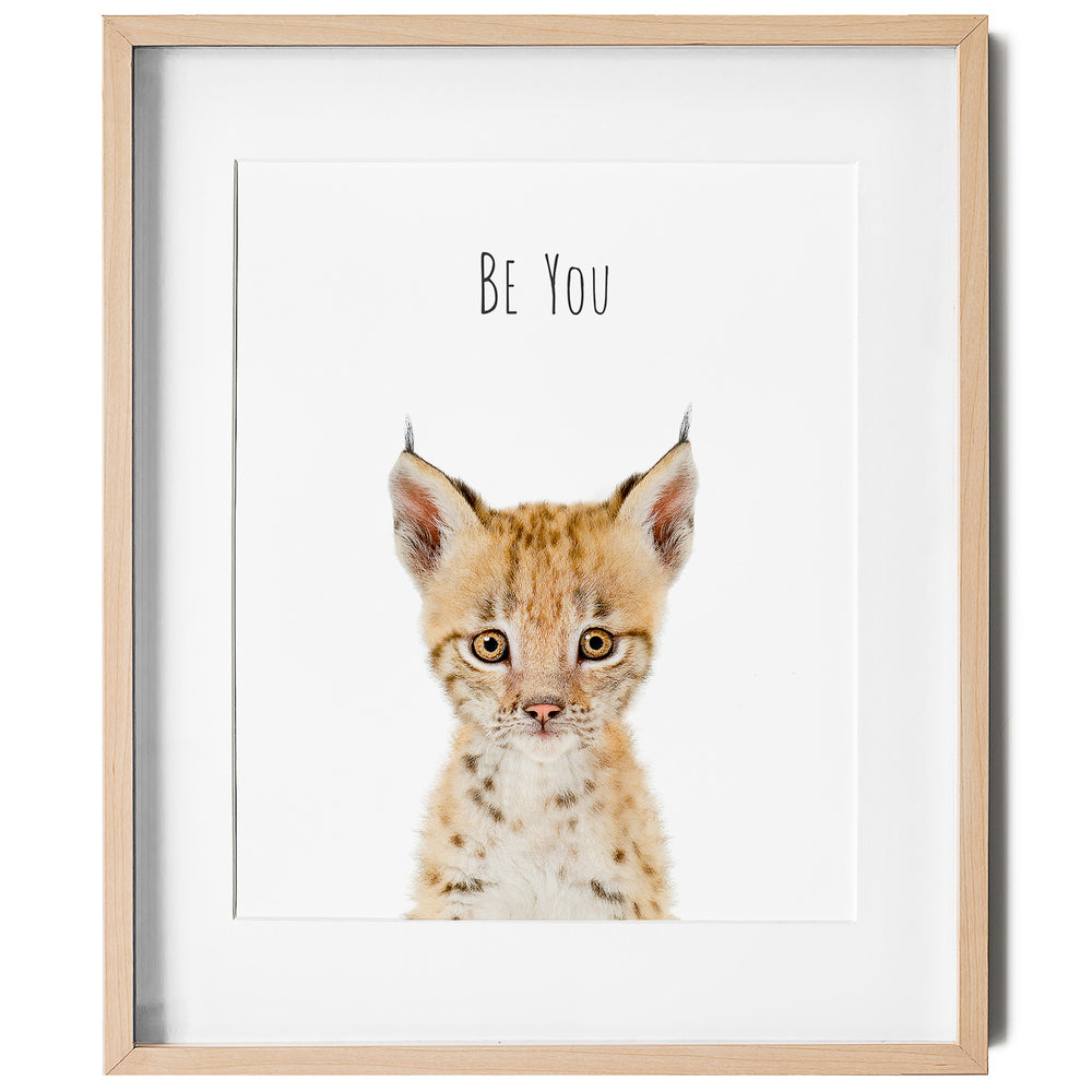 
                      
                        Bobcat Be You - Inspirational Wall Art for nursery or kids room
                      
                    