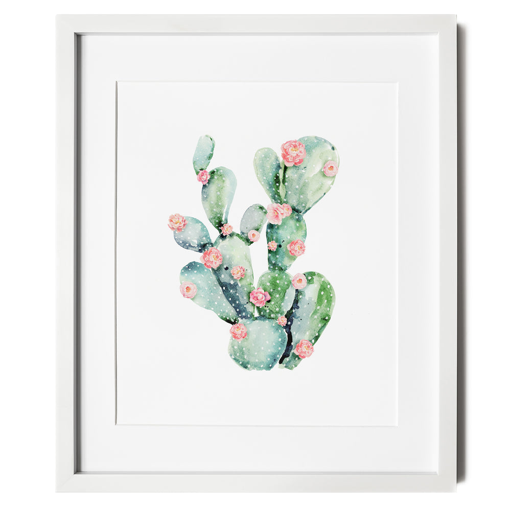 Pink Cactus Flowers Wall Art