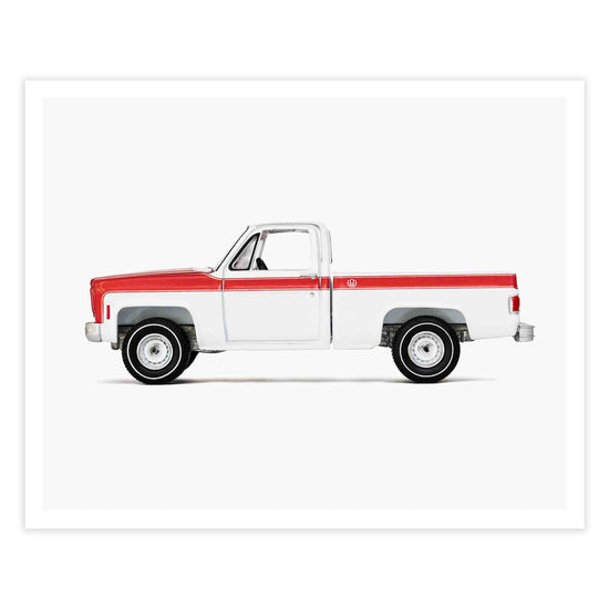 pickup truck art Print for Boys room