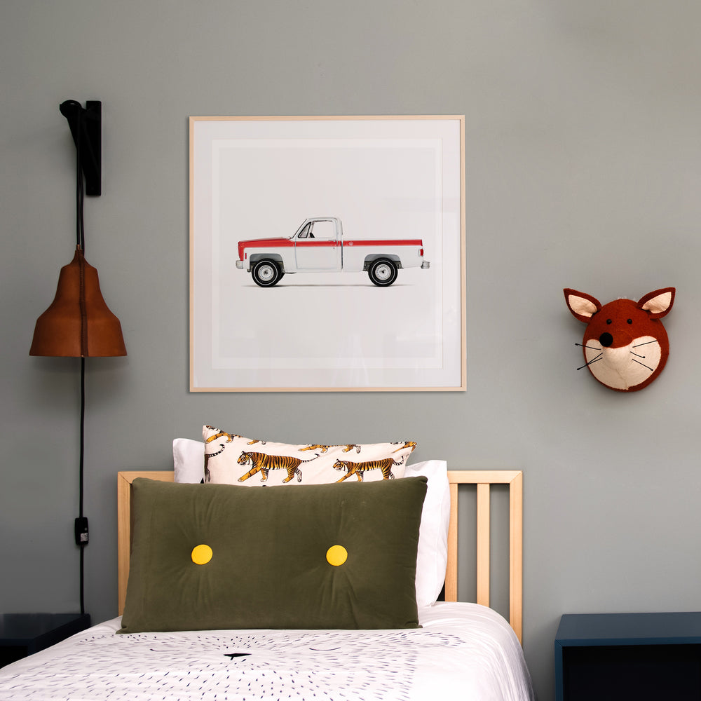 
                      
                        Nursery pickup truck art Print for Boys room
                      
                    