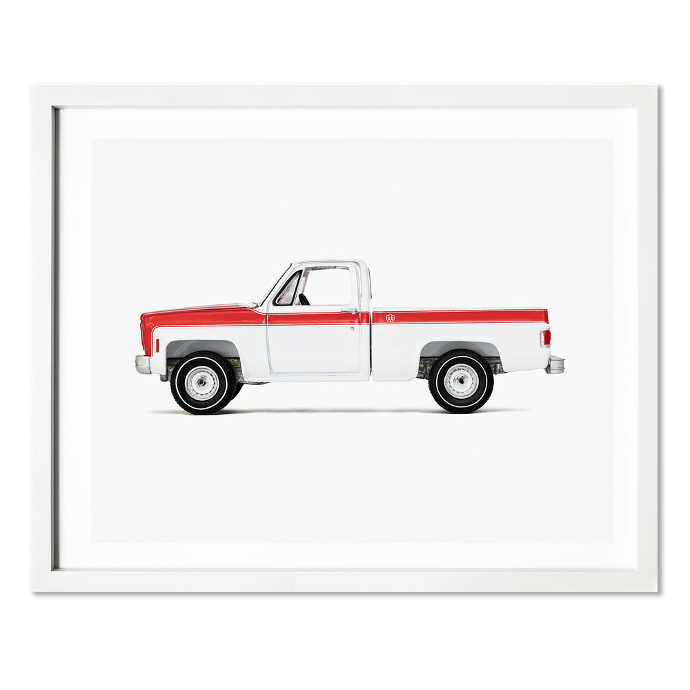 Nursery pickup truck art Print for Boys room