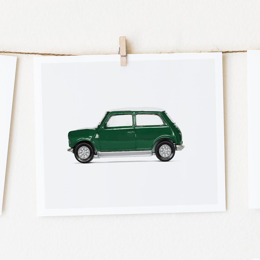 
                      
                        nursery wall decor Green Mini Cooper print
                      
                    