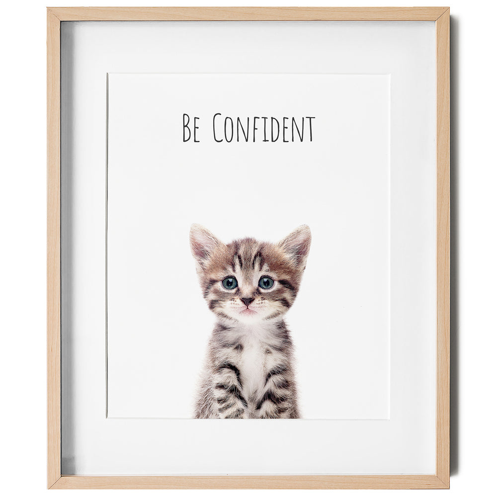 
                      
                        Cat Be Confident Inspirational Nursery Wall Art
                      
                    