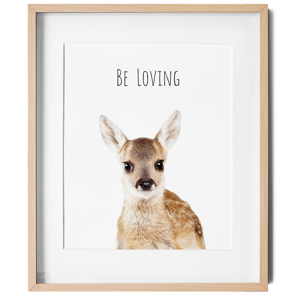 
                      
                        Deer Be Loving - Positive Affirmations Wall Art for Kids
                      
                    