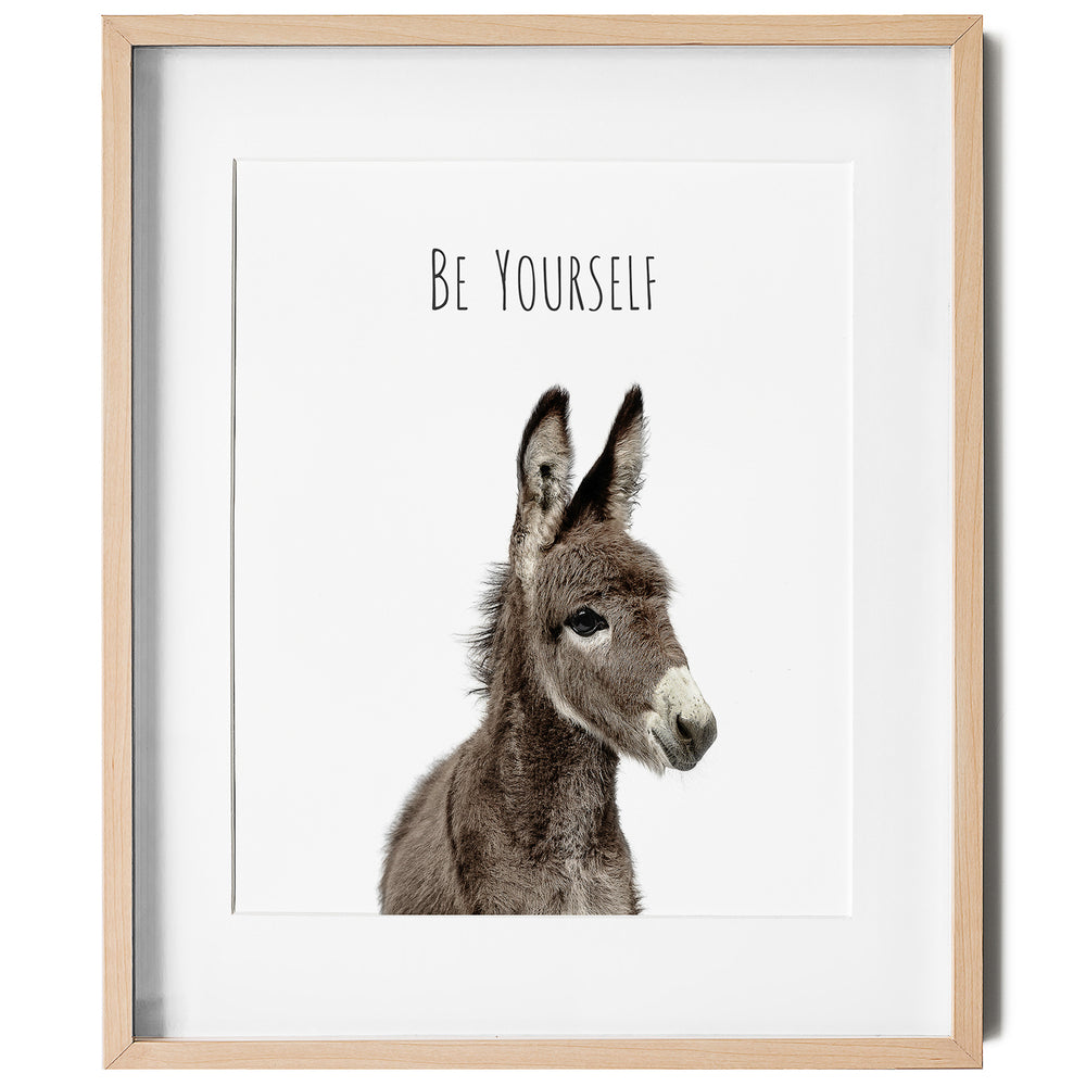 
                      
                        Donkey Be Yourself Inspirational Nursery Wall Art
                      
                    