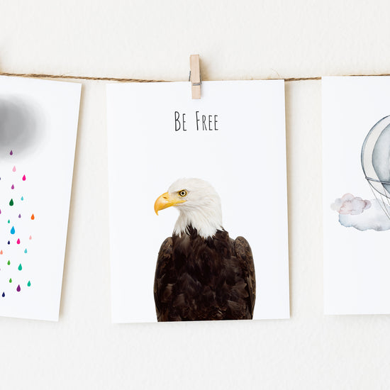  Eagle Be Free inspirational wall art for a nursery or kids' room! 